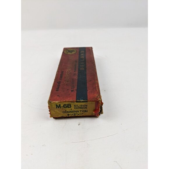 Vintage Deeland Silicon Carbide Sharpening Stone w/ Box - Picture 6 of 12